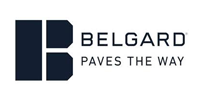 A logo for a company called belgard paves the way.
