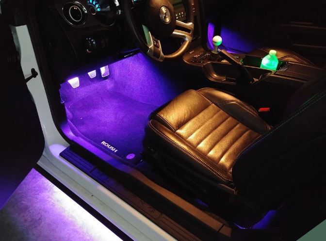 Car interior backlight