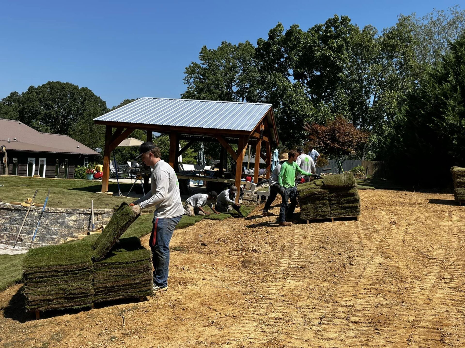 Turf installation