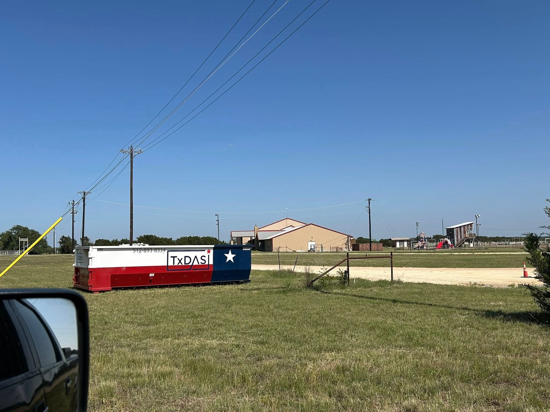 Texas flag-themed container with