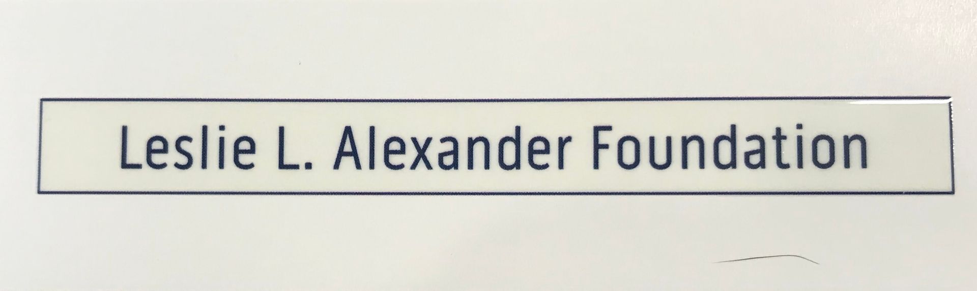 Leslie L. Alexander Foundation