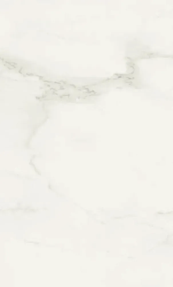 White marble tile with light gray veining.