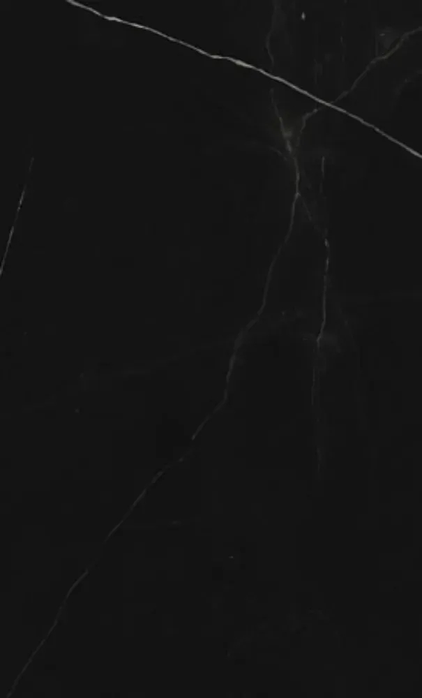 Black marble surface with white veining.