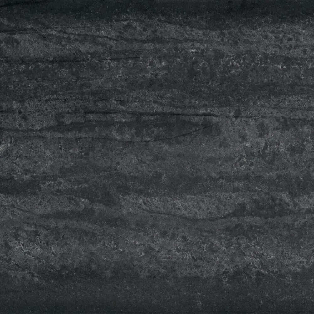 Dark gray stone texture with horizontal lines.