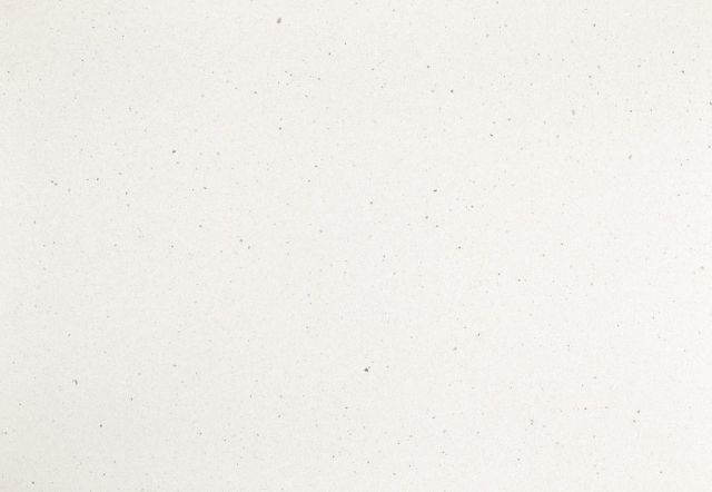 Off-white, textured surface with faint dark flecks.