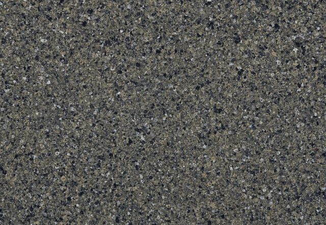 Close-up of gray asphalt with various dark and light-colored aggregate.