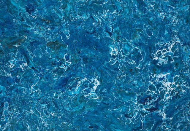 Blue and white swirled stone pattern.