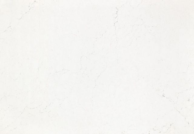 White marble background with faint grey veining.