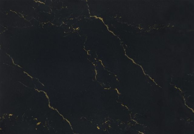 Black surface with gold veining.