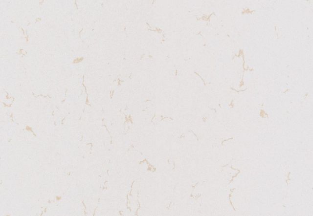 Cream-colored countertop with subtle tan veining and flecks.