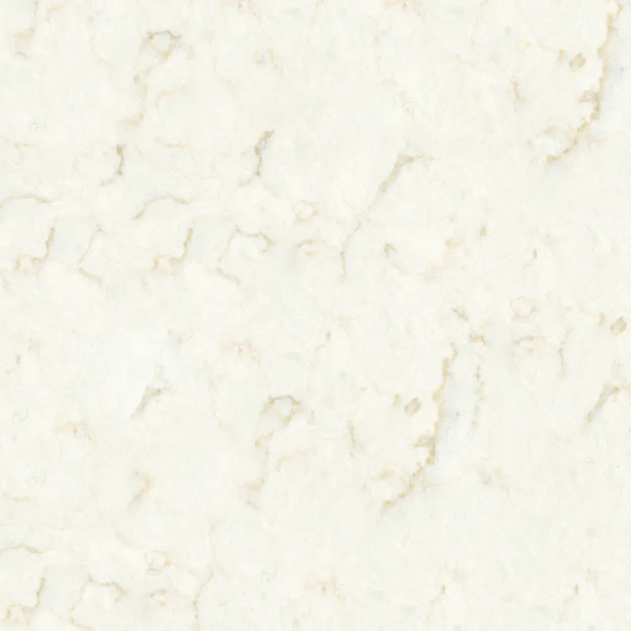 Cream-colored surface with subtle gold veining, resembling marble or quartz, likely for countertops or flooring.