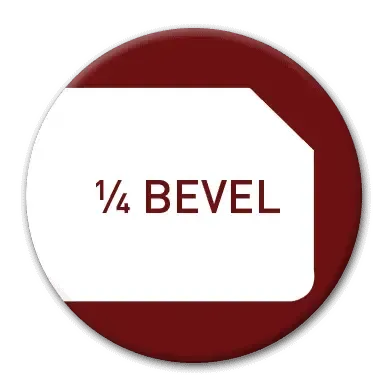 Button with white rectangle and text