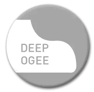 Gray circle with white text