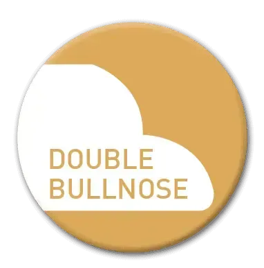 Gold badge with white cloud design and text: