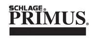 Schlage Primus logo with text on top of a black rectangle.