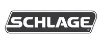 Schlage logo: white text on a dark gray rectangle with rounded corners.