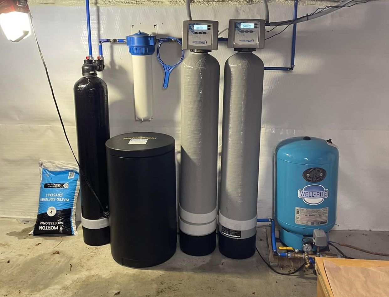Water softener and house filter installation