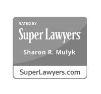 A black and white logo for super lawyers.
