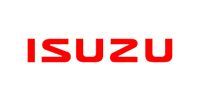 The red Isuzu logo on a white background.