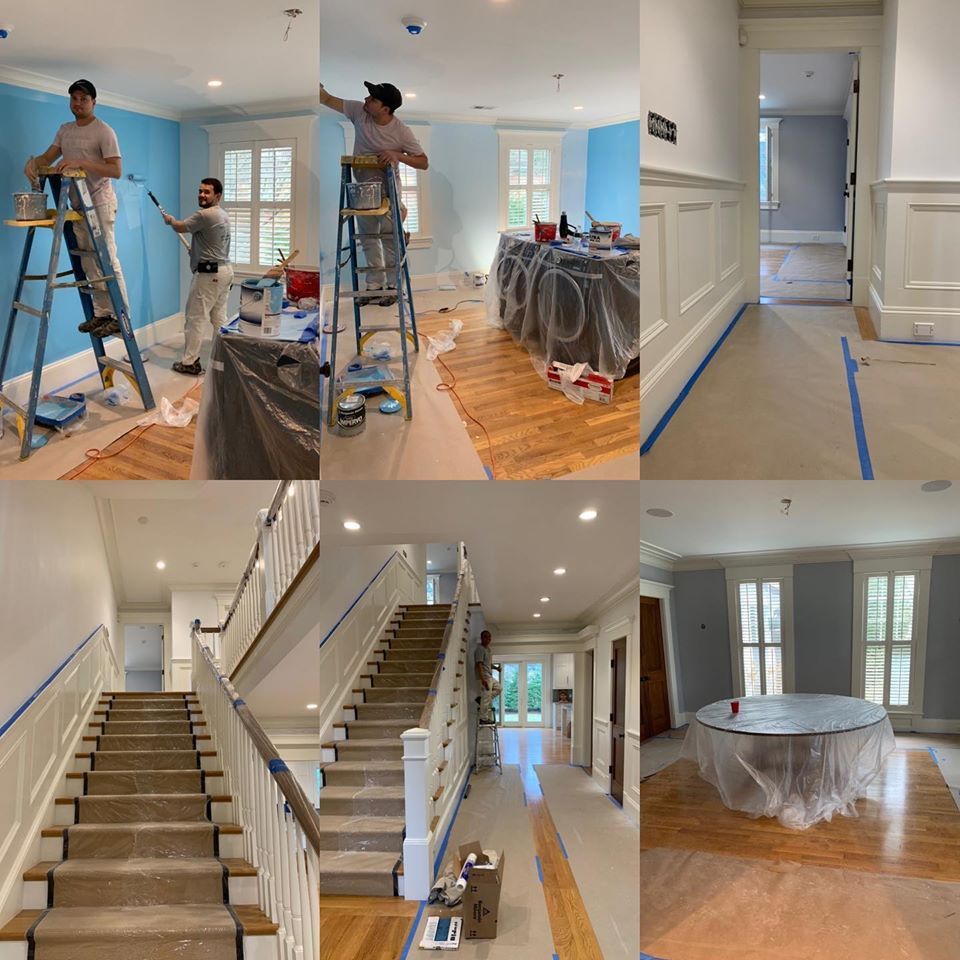 Interior painting in Belmont