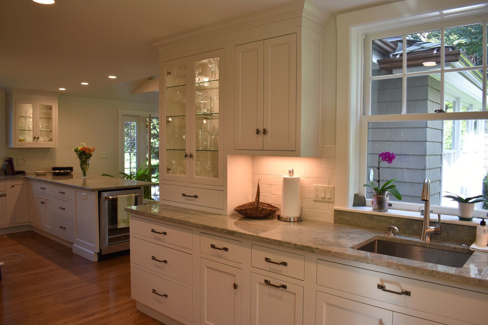 long kitchen remodel