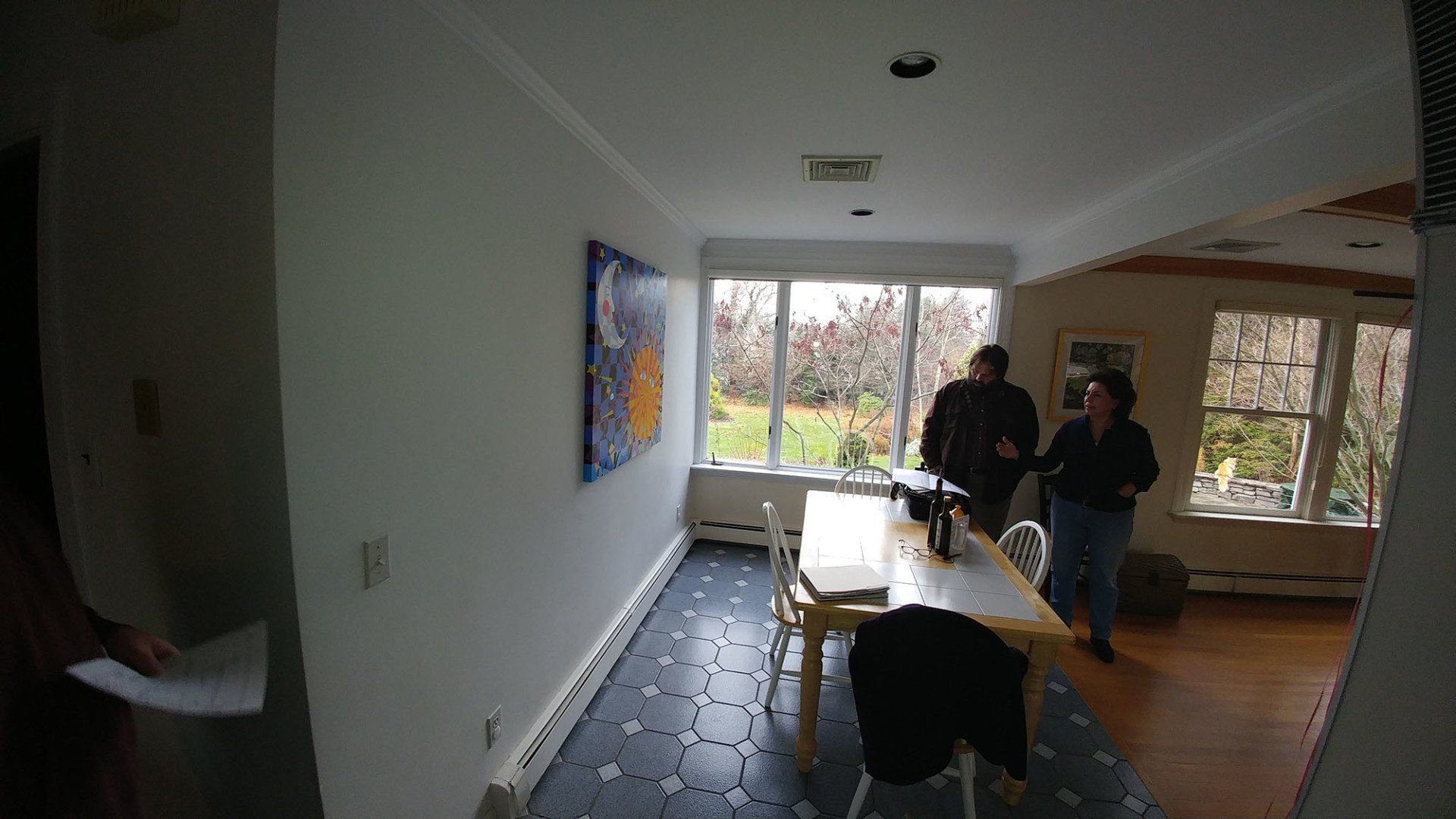 open dining area remodel