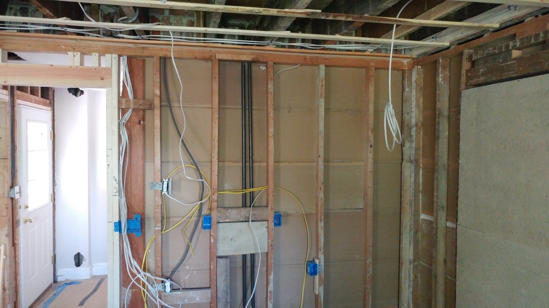 Before Construction wall