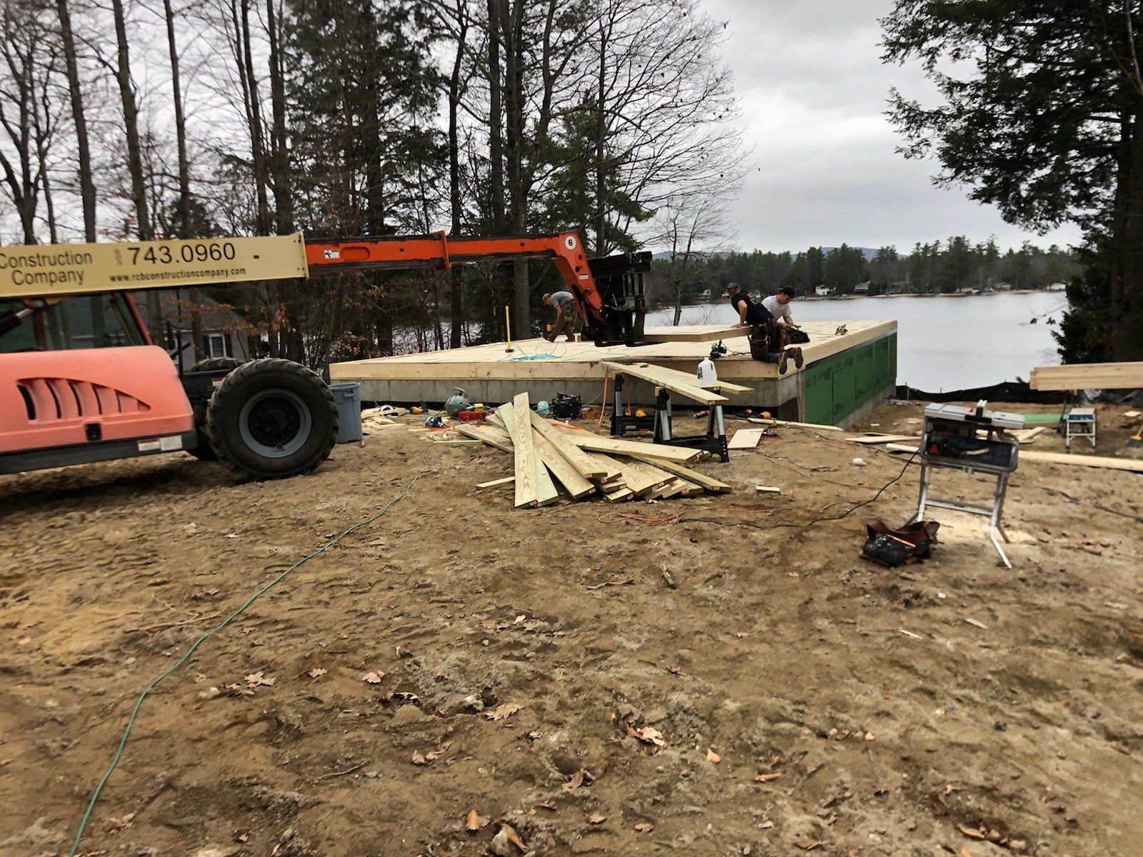 construction company truck