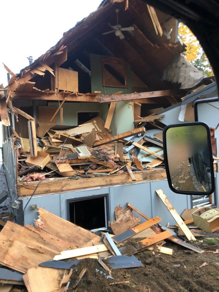 house by the lake ongoing demolition