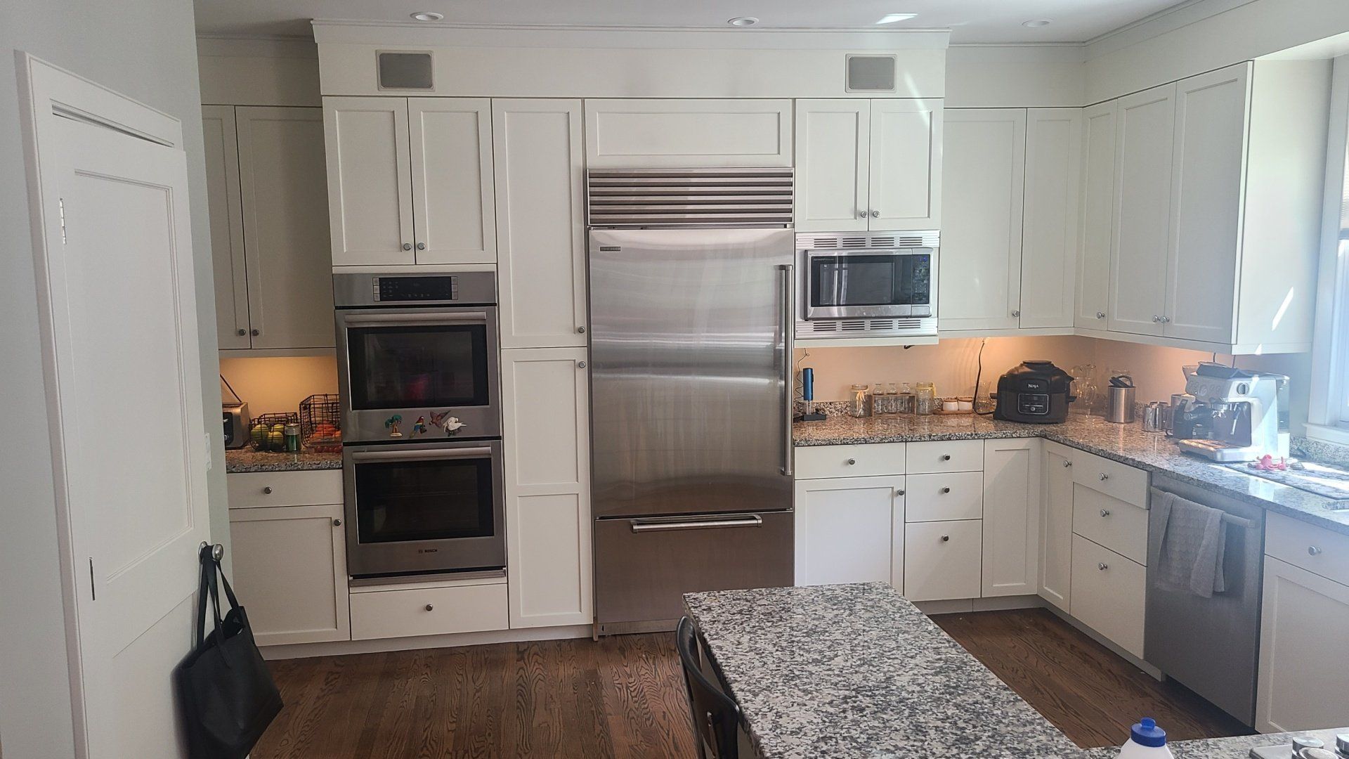 black granite kitchen counter