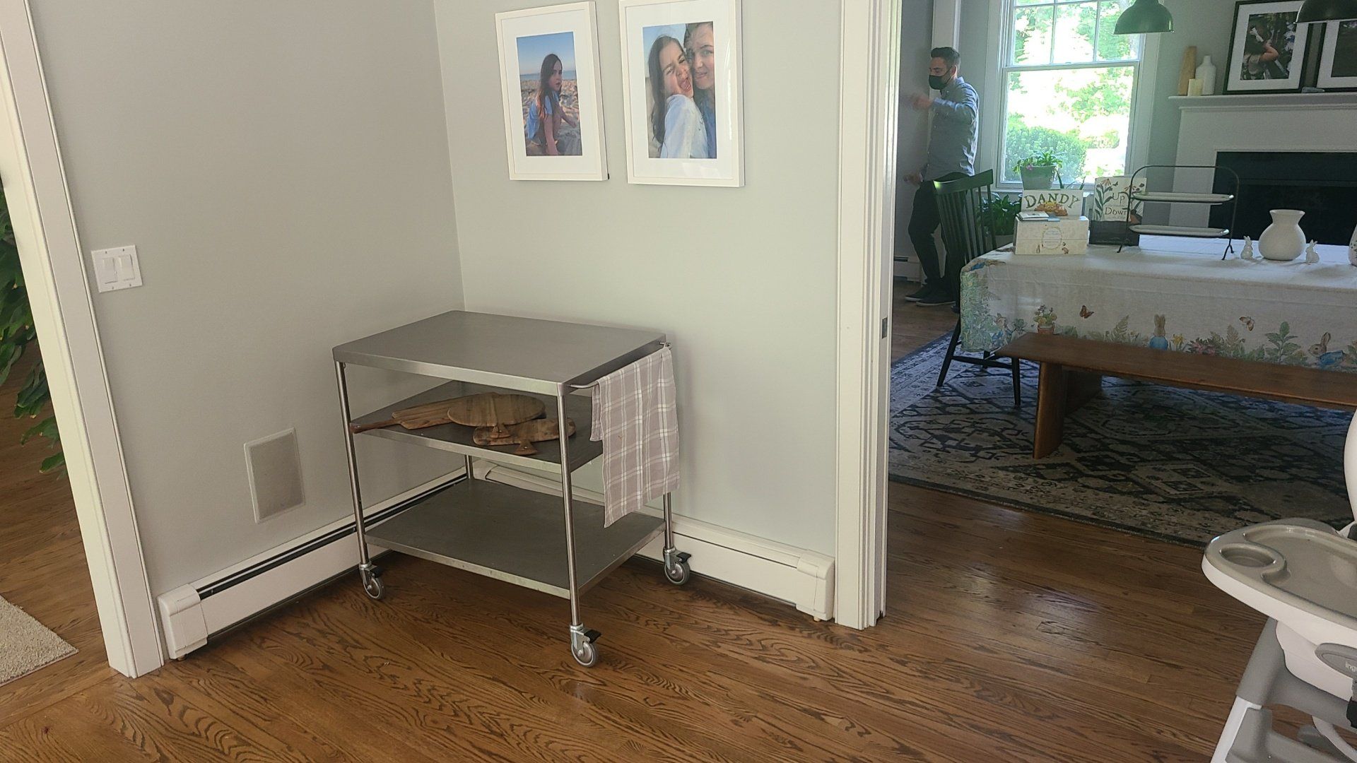 rolling table stainless