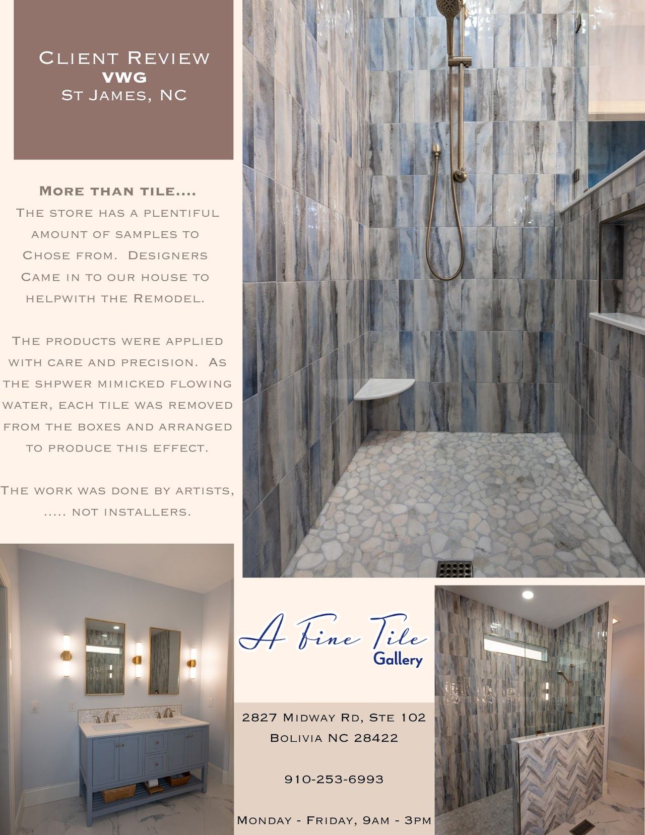 Client review for A Fine Tile Gallery Inc