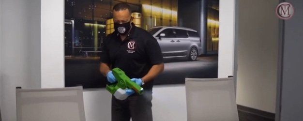 Electrostatic disinfecting