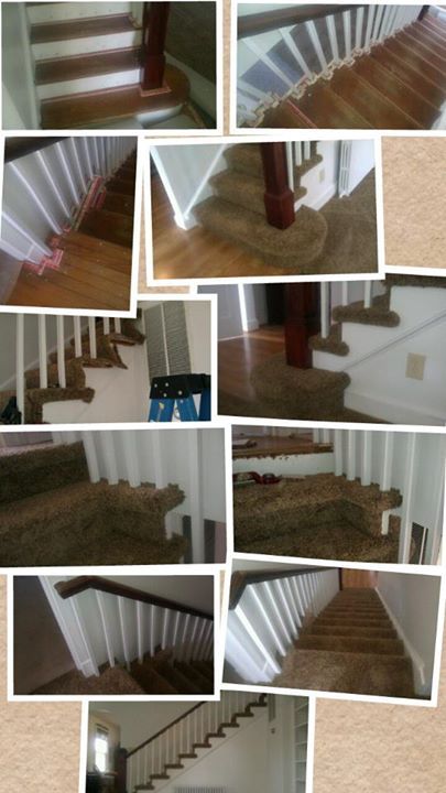 Carpeted staircases
