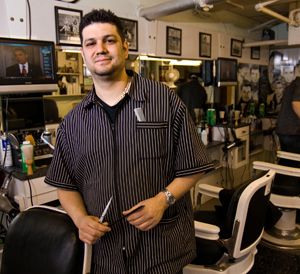 Barber shop hair stylist