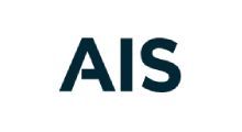 Dark blue “AIS” letters on a white background