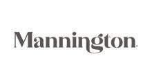 MANNINGTON logo in black text with a small square icon on a white background