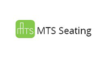 MTS Seating logo with green icon and black text on white background