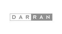 DARRAN logo in gray and white rectangular design