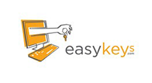 EasyKeys logo with orange computer and hand icon and gray-and-orange text