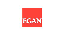 Red square logo with white “EGAN” text