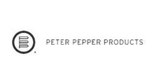 Peter Pepper Products logo in black and gray on a white background