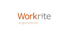 Workrite ergonomics logo in orange and gray on a white background