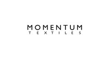 Momentum Textiles logo in black on a white background
