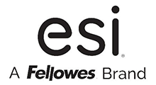 ESI logo with “A Fellowes Brand” text underneath