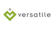 Versatile logo with a green and gray geometric icon and lowercase wordmark