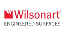 Wilsonart logo in red on a white background