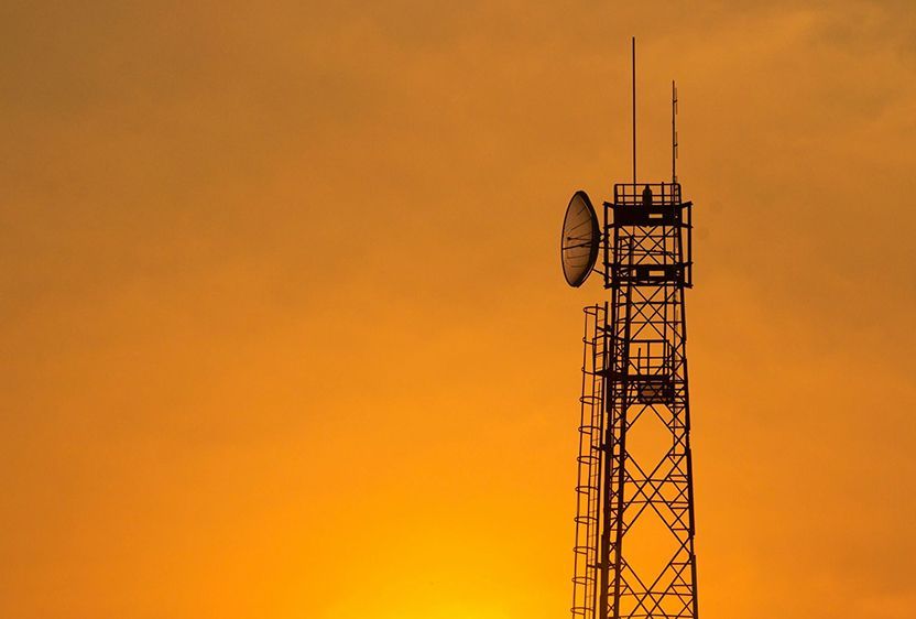 Radio satellite tower