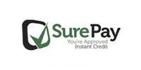 SurePay logo with green checkmark and the tagline “You’re Approved Instant Credit”