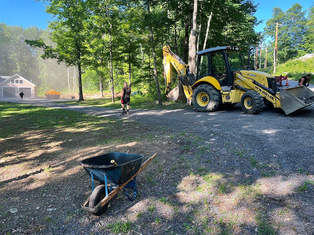 Asphalt paving work